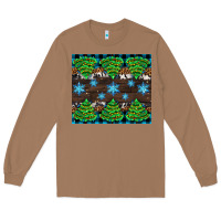 Toasted Coconut Christmas tree with snow Long Sleeve Tee - AdoDesignShop