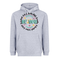 Heather Grey be you inspiration Heavyweight Hoodie - MaliasSmallBusiness