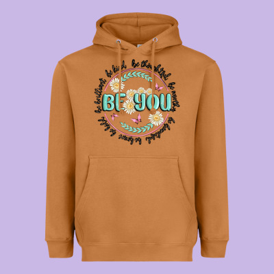 Be You Inspiration Heavyweight Hoodie Designed By Maliassmallbusiness