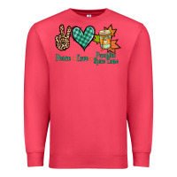 Cardinal Peace love pumpkin spice latte Premium Sweatshirt - NancyCooperArtShop