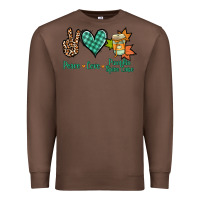 Chestnut Peace love pumpkin spice latte Premium Sweatshirt - NancyCooperArtShop