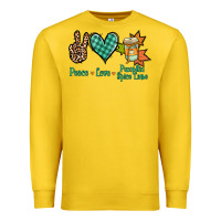Lemon Peace love pumpkin spice latte Premium Sweatshirt - NancyCooperArtShop