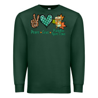 Sports Green Peace love pumpkin spice latte Premium Sweatshirt - NancyCooperArtShop