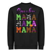 Black Spooky Mama Heavyweight Sweatshirt - texasbilliewilder