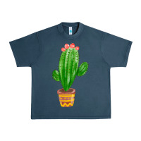Midnight Navy mexican cactus Urban Heavy Tee - FaDigitalArtStudio