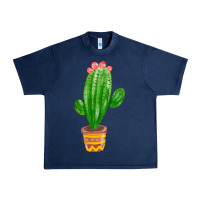 Navy mexican cactus Urban Heavy Tee - FaDigitalArtStudio