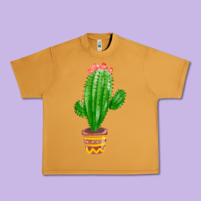 Mexican Cactus Urban Heavy Tee Designed By Fadigitalartstudio