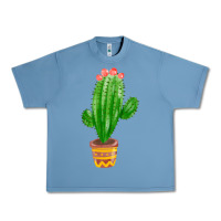 Pebble Blue mexican cactus Urban Heavy Tee - FaDigitalArtStudio