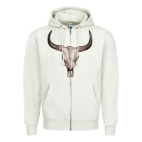 Bullskull Zipper Hoodie | Teevron