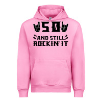Fuchsia Pink 50 Birthday Rock Urban Hoodie - Bettercallsaul