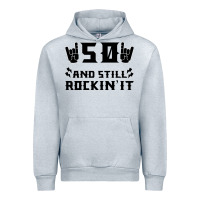 Heather Grey 50 Birthday Rock Urban Hoodie - Bettercallsaul