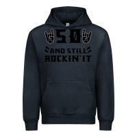 Navy 50 Birthday Rock Urban Hoodie - Bettercallsaul