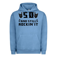 Pigment Pebble Blue 50 Birthday Rock Urban Hoodie - Bettercallsaul