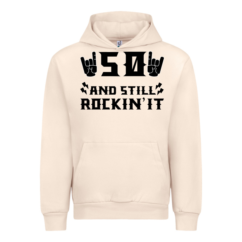 50 Birthday Rock Urban Hoodie by Bettercallsaul | Teevron