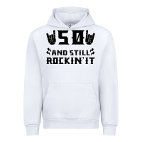White 50 Birthday Rock Urban Hoodie - Bettercallsaul