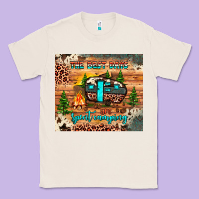 The Best Days Are Spent Camping Classic Tee Designed By Jahusdesignshop