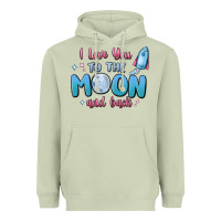 I Love You To The Moon And Back Heavyweight Hoodie | Teevron