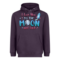 Plum i love you to the moon and back Heavyweight Hoodie - MaliasSmallBusiness