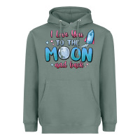 Sage i love you to the moon and back Heavyweight Hoodie - MaliasSmallBusiness