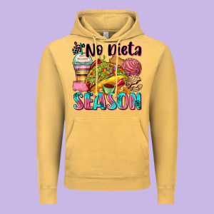 No Dieta Season Vintage Hoodie Designed By Zillion Design Studio