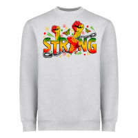 Heather Grey strong juneteenth Heavyweight Sweatshirt - Zillion Design Studio