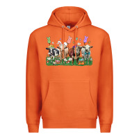 Carrot easter cow Premium Hoodie - LillyAllenDesigns