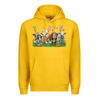 Lemon easter cow Premium Hoodie - LillyAllenDesigns
