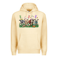 Pina Colada easter cow Premium Hoodie - LillyAllenDesigns