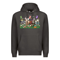 Smoke easter cow Premium Hoodie - LillyAllenDesigns