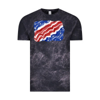Cloud Black Patriotic tie dye background 4th of july Vintage Tee - CowGirlArtShop
