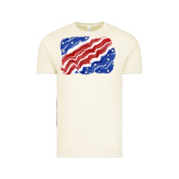 Vintage Arctic Patriotic tie dye background 4th of july Vintage Tee - CowGirlArtShop