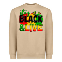 Mushroom stay black and live Heavyweight Sweatshirt - Zillion Design Studio