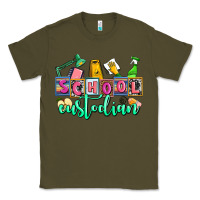 Army Green school custodian Classic Tee - AdoDesignShop