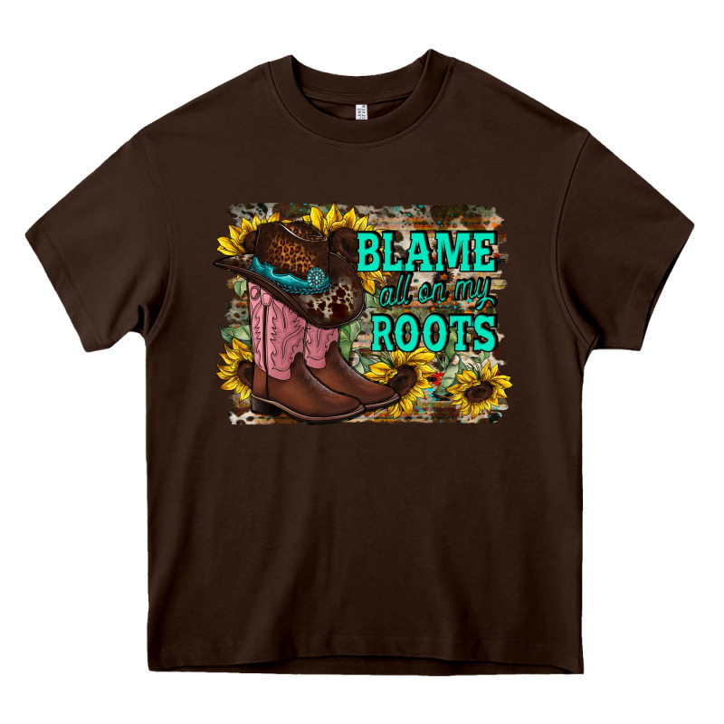 Blame All On My Roots Heavy Core Tee by RacoonDesign | Teevron