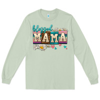 Matcha daisy blessed mama Long Sleeve Tee - AdoDesignShop