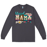 Smoke daisy blessed mama Long Sleeve Tee - AdoDesignShop