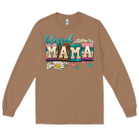 Toasted Coconut daisy blessed mama Long Sleeve Tee - AdoDesignShop