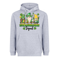 Heather Grey shenanigans squad gnomes st. patricks day Heavyweight Hoodie - MaliasSmallBusiness