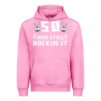 Fuchsia Pink 50 birthday rock whitw Urban Hoodie - Bettercallsaul