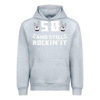 Heather Grey 50 birthday rock whitw Urban Hoodie - Bettercallsaul