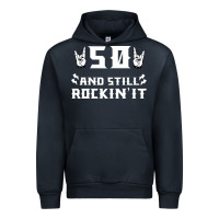 Navy 50 birthday rock whitw Urban Hoodie - Bettercallsaul