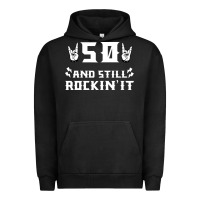Pigment Black 50 birthday rock whitw Urban Hoodie - Bettercallsaul