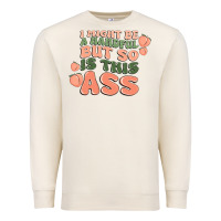 Sandshell i might be a handful but so is this ass Premium Sweatshirt - MaliasSmallBusiness