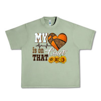 Oil Green my heart is on that court Urban Heavy Tee - HRA Design Shop