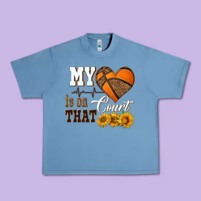My Heart Is On That Court Urban Heavy Tee Designed By Hra Design Shop