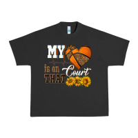 Pigment Black my heart is on that court Urban Heavy Tee - HRA Design Shop