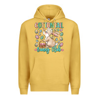 Antique Gold cottontail bunny club Premium Hoodie - LillyAllenDesigns