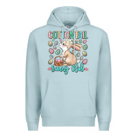 Blue Mist cottontail bunny club Premium Hoodie - LillyAllenDesigns