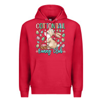 Cardinal cottontail bunny club Premium Hoodie - LillyAllenDesigns