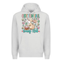 Dove Grey cottontail bunny club Premium Hoodie - LillyAllenDesigns